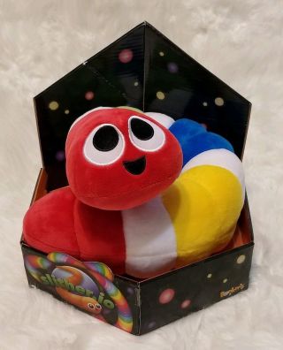Nib Slither.  Io 24 " Bendable Plush Toy Multi - Colored Red White Green Yellow Blue