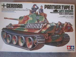 German Panther Type G Late Version Tamiya 1/35 Tank Model Kit