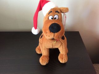 Ty Beanie Baby “scooby Doo” The Dog Wearing Santa Hat Mwmt