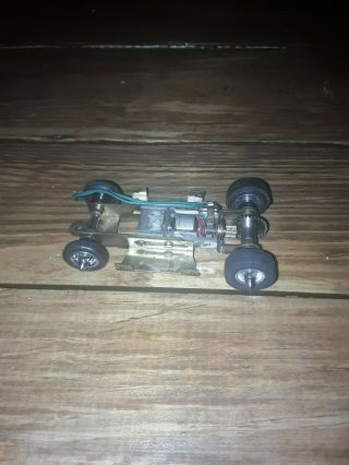 Slot Car Unknown Maker Brass Chassis Vintage 1/32 Scale