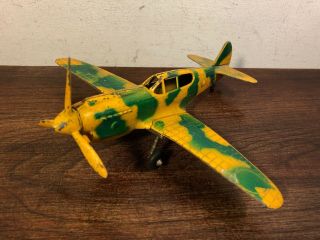 Vintage Hubley Camouflage Curtis Warhawk P - 40 Fighter Plane Wwii