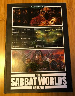 Warhammer 40k Lore Book The Sabbat Worlds Crusade By Dan Abnett,  First Edition