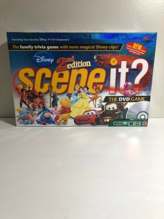Disney Scene It? 2nd Edition Dvd Board Game 2007 Complete Kids Adult