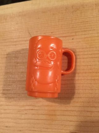 Vintage Frankenberry Monster Cereal Premium Small Toy Cup Plastic 1 1/2 " Figure