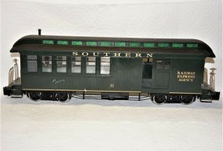 Bachmann Southern Passenger/baggage Combine Car 11 G Scale For Restore Or Parts