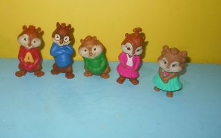 Mcdonalds Alvin And The Chipmunks Chipettes Figures Happy Meal Toys