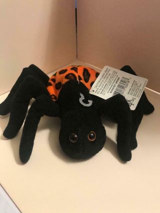 24k Beanie Boppers Webster The Spider 1997 Plush Stuffed Animal Special Effects