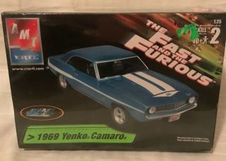 Amt/ertl The Fast & The Furious 1969 Yenko Camaro Plastic Model Kit 2003