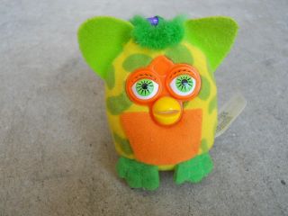 2000 Furby Mcdonalds Happy Meal Plush Toy Tree Frog 3 Backpack Clip Keychain