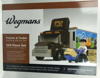 Wegmans Truck Tractor & Trailer Building Blocks Set First Gear Toys Rochester Ny