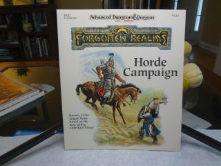 1991 Tsr 2nd Ed Ad&d Fr12 Forgotten Realms Horde Campaign 9324 1st Prt Comp Nm