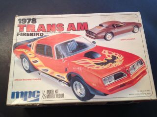 Mpc 1978 Trans Am Firebird Model Kit 1:25 Scale Kit 1 - 7815