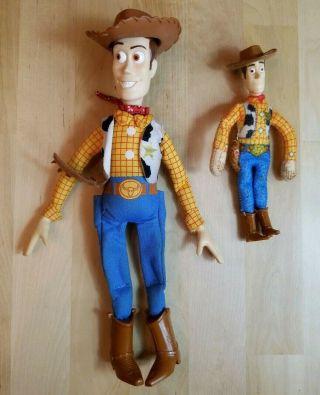 Vintage Woody Toys Toystory 10 & 6 Inches Burger King Disney Pixar