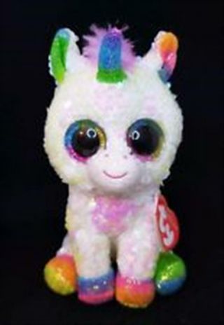 Ty Beanie Boo Flippable Pixy The Unicorn Sequins Limited 6 Inches