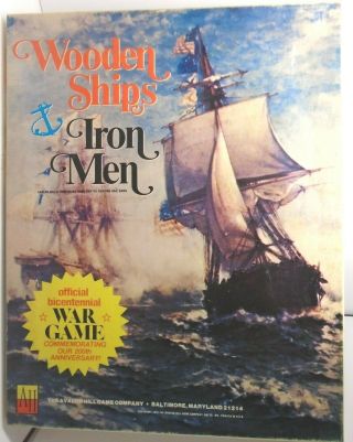 Wooden Ships & Iron Men War Game Ah Complete - Pre - Owned