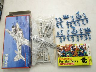 12 Model Kits Assorted Scale Some Air Planes Jets Atlantic Gen.  Custer 2