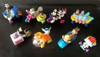 1993 Mcdonald’s Animaniacs Complete Set Of 8 Happy Meal Toys Warner Bros.  Wb