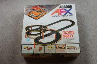 Vintage Aurora Afx Model Motoring Slot Car Track