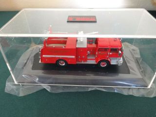 Ny Fire Engine Model Code 3 Fdny Pumper System Satellite 1 In Case,  Dieca