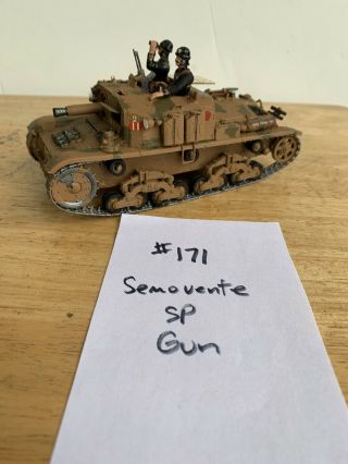Built 1/35 Wwii Italian Semovente Sp Gun Tank Painted Detailed