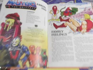 Vintage Masters of the Universe He - man,  UK Annual 1980 ' s HC Book,  vs Skeletor 2