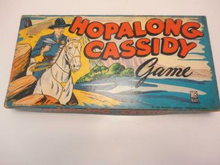 1950 Vintage Board Game Hopalong Cassidy Milton Bradley 100 Complete