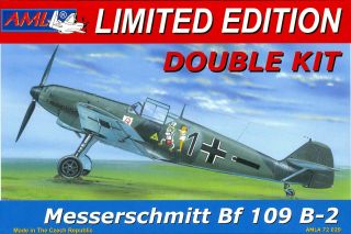 1/72 Aml Models Messerschmitt Bf - 109b - 2 Fighter Double Kit
