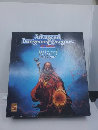Ad&d 2e Wizard Spell Cards Box Set 1992 Tsr Advance Dungeons & Dragons