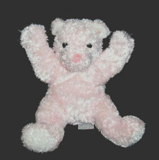 Ty Baby Cuddlecub Pink Teddy Bear Rattle Plush Stuffed Animal 2001 Lovey