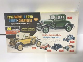 Vintage Monogram 1930 Ford Model A Customizing Kit Rare