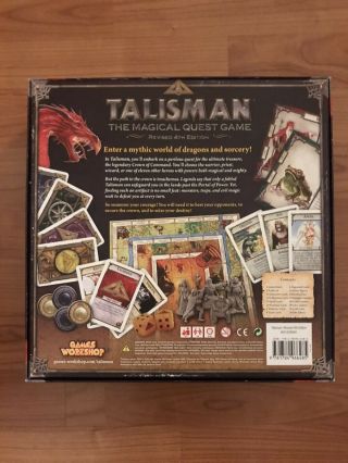 Talisman The Magical Quest Board Game Revised 4th Edition.  OOP 2