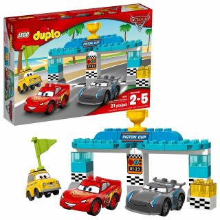 Lego Duplo Disney Cars Piston Cup Race Building Set 10857 Preschool,