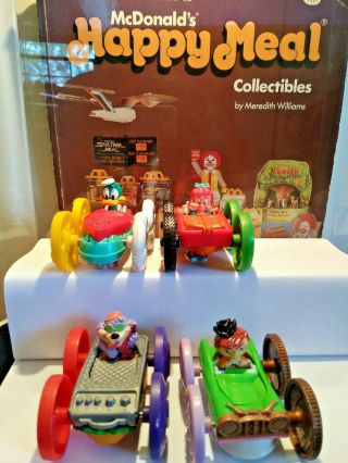 Vintage McDonalds 1990 Tiny Toon Adventures Flipping Cars Complete Set of 4 2