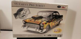 Testors Racing Champions 1955 Chevy Pro Street 1:24 Scale Metal Model Kit Unopen