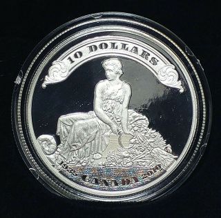 2010 $10 Fine Silver Coin - 75th Anniversary Of The First Bank Notes - By Rcm