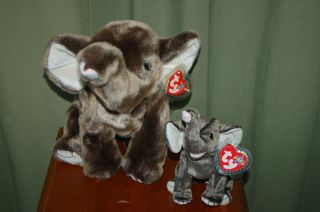 Trumpet The Elephant Ty Beanie Baby And Buddy - Mwmt - Fast