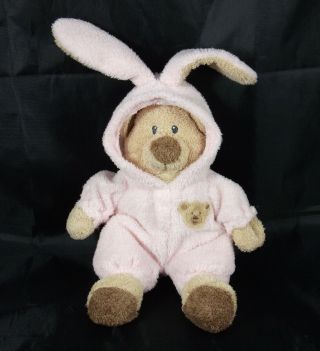 Ty Pluffies Love To Baby 2007 Teddy Bear Pink Bunny Plush Stuffed Animal Toy 8 "