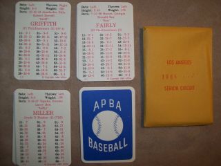 1964r Apba Baseball Cards Complete With Master Game Symbols - 1989 Printing