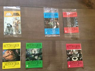 Near Set 1983 Star Wars Return Of The Jedi Cereal Booklets 6 Of 8 General Mills