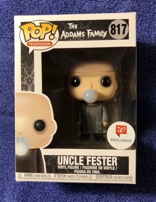 Funko Pop Addams Family Uncle Fester With Lightbulb 817 Walgreens Excl