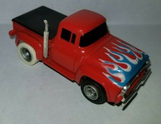AURORA AFX 56 Ford Pick up Orange with Flames and 4 gear chassis 2