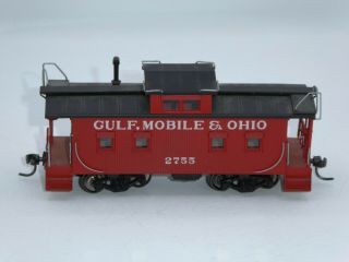 Boxed Trains Inc.  Brass Custom Painted - Gulf Mobile & Ohio Caboose 2755