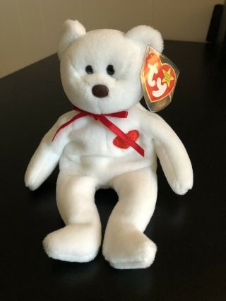 Valentino 1994 Ty Beanie Baby With Multiple Errors,  Brown Nose Extremely Rare