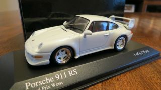 1/43 Diecast Minichamps Porsche 911 Rs (964),  1995,  Grand Prix White