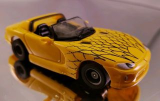 Vintage Tyco Slot Car Dodge Viper In Yellow