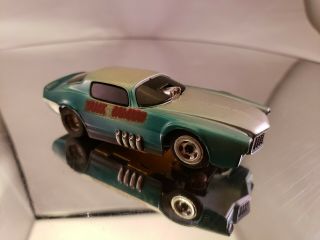 Vintage Tyco Slot Car Chevy " Trick " Camaro Pro Stock In Green/silver