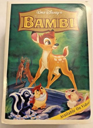 Mcdonalds Happy Meal Toy 1996 Bambi Figure Disney Masterpiece Vhs Box Vintage