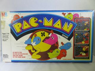 1982 Vintage Milton Bradley Pac - Man Board Game Complete