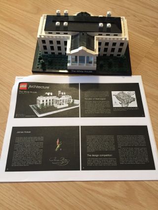 Lego Architecture (21006) White House With Instruction Printout