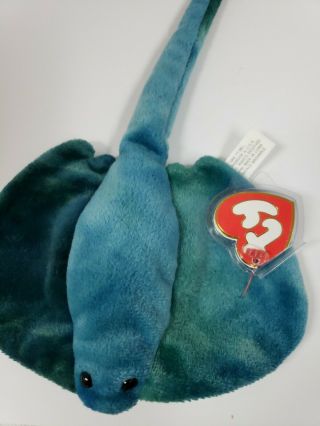 Ty Beanie Babies 3rd Gen Hang Tag/ 1st gen Sting and Ally Beanie Baby,  MWMT 2